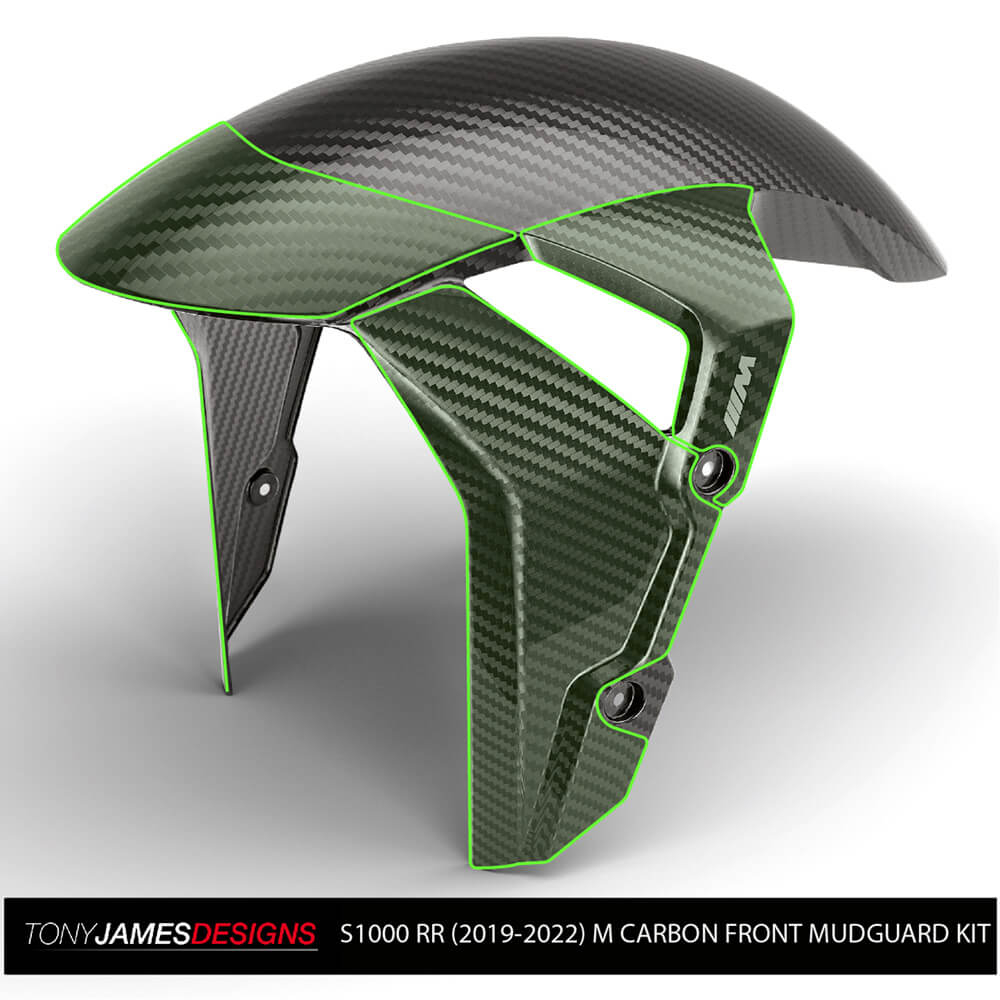 S1000 RR (19-22) M CARBON FRONT MUDGUARD KIT